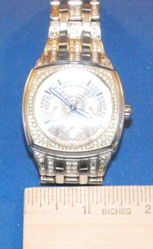 Bulova Herren Quarz Swarovski Kristall Chrono Uhr C876869 1 1/2 Zoll breit - Bild 4 von 4