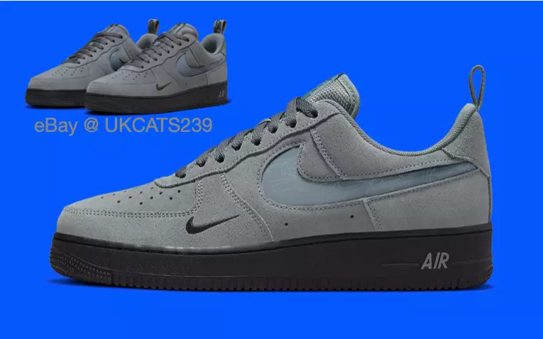 Nike White Air Force 1 '07 Lv8 Sneakers With Reflective Swoosh And Grey  Details. for Men