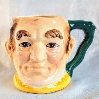 Vintage Ceramic Toby Mug Colonial Head Mug Jug [5-2]