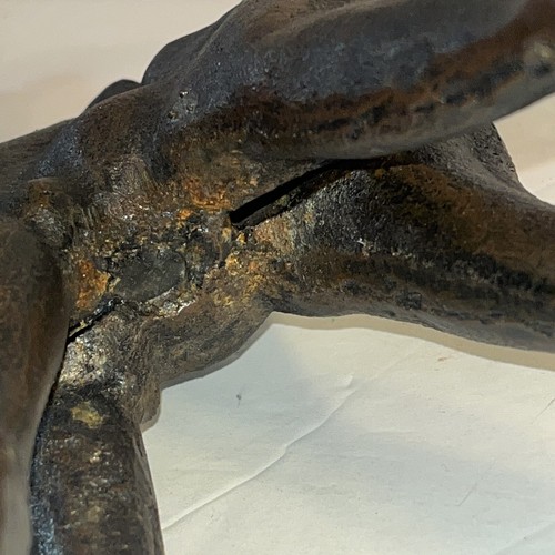 VTG 60s Heavy Cast Iron Giraffe Art Figurine Statue Decor Animal 15.5” Door Stop - Picture 11 of 13
