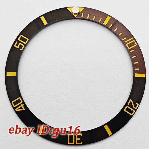 38mm Negro Blanco Azul Verde Oro Bisel Inserto Ajuste 40mm Reloj Automático - Imagen 33 de 102