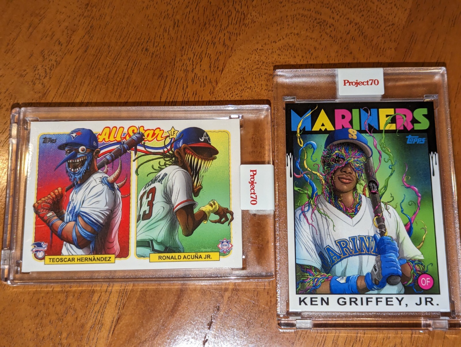 Topps Project70 Ken Griffey Jr and ASG2 Acuna Hernandez by Alex Pardee