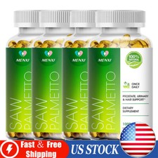 1-4 120pc Saw Palmetto 1000mg-Premium Prostate Health Support Supplement for Men