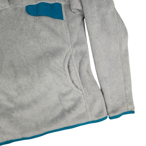 Patagonia Women's Re-Tool Snap-T Gray/Elwha Blue Pullover Size M - #25442 - Picture 3 of 9