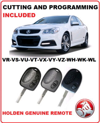 CUT & PROGRAM Holden Commodore Remote Car Key VS VR VU VX VT VX VY VZ ...