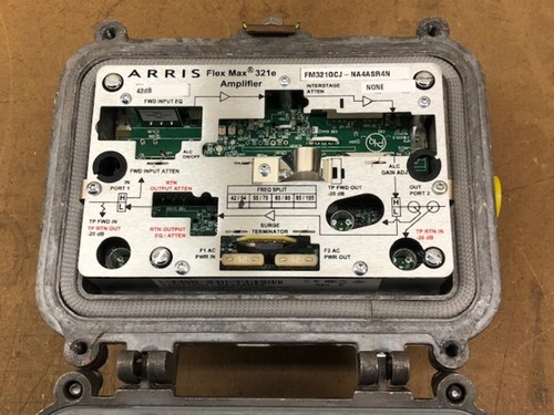 Arris-Flex Max 321 FM321GCJ-NA4ASR4N- 1 Ghz Line Extender w/Housing - Picture 2 of 4