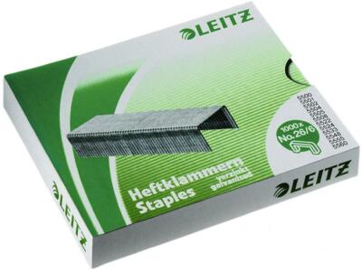 LEITZ Heftklammern Tackerklammern 24/6, verzinkt, Inhalt: 1.000 Stück
