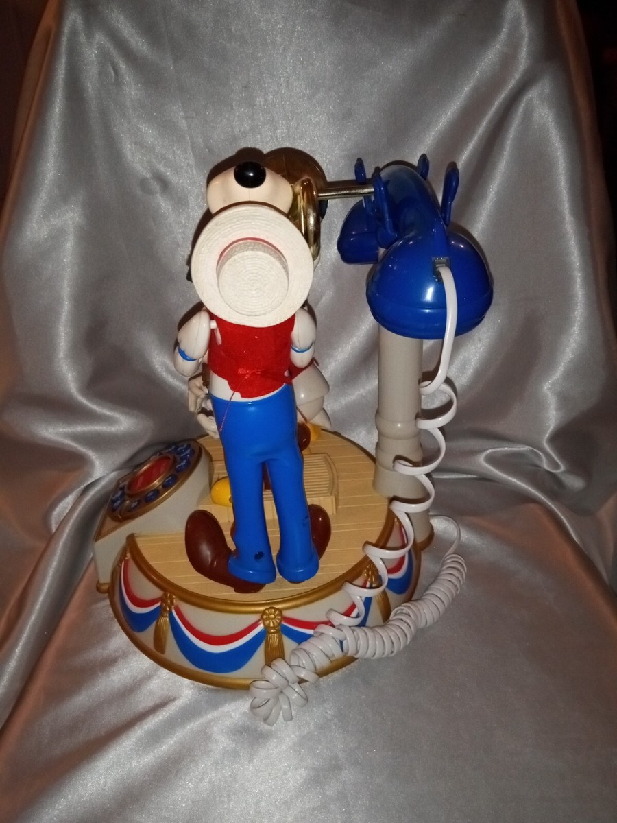 VINTAGE 1986 DISNEY DIXIELAND BAND CANDLESTICK TELEPHONE MICKEY