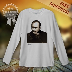 Phil Collins Manica Lunga T Shirt Uomini Donne Unisex Genesis Rock Band Abbigliamento Usa Ebay