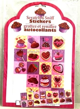 Scratch & Sniff 36 Piece Chocolate Stickers Grattez et renilez Autocollants  New