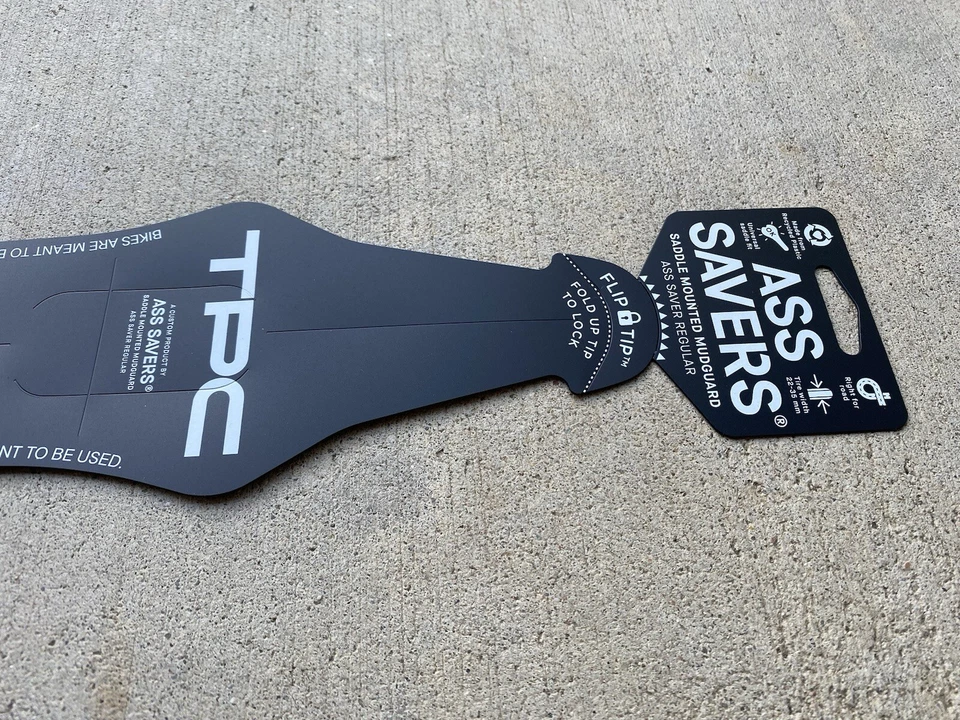 Pacote com 5 protetores de lama montados em selim. Logotipo TPC. Novo em folha - Imagem 3 de 4