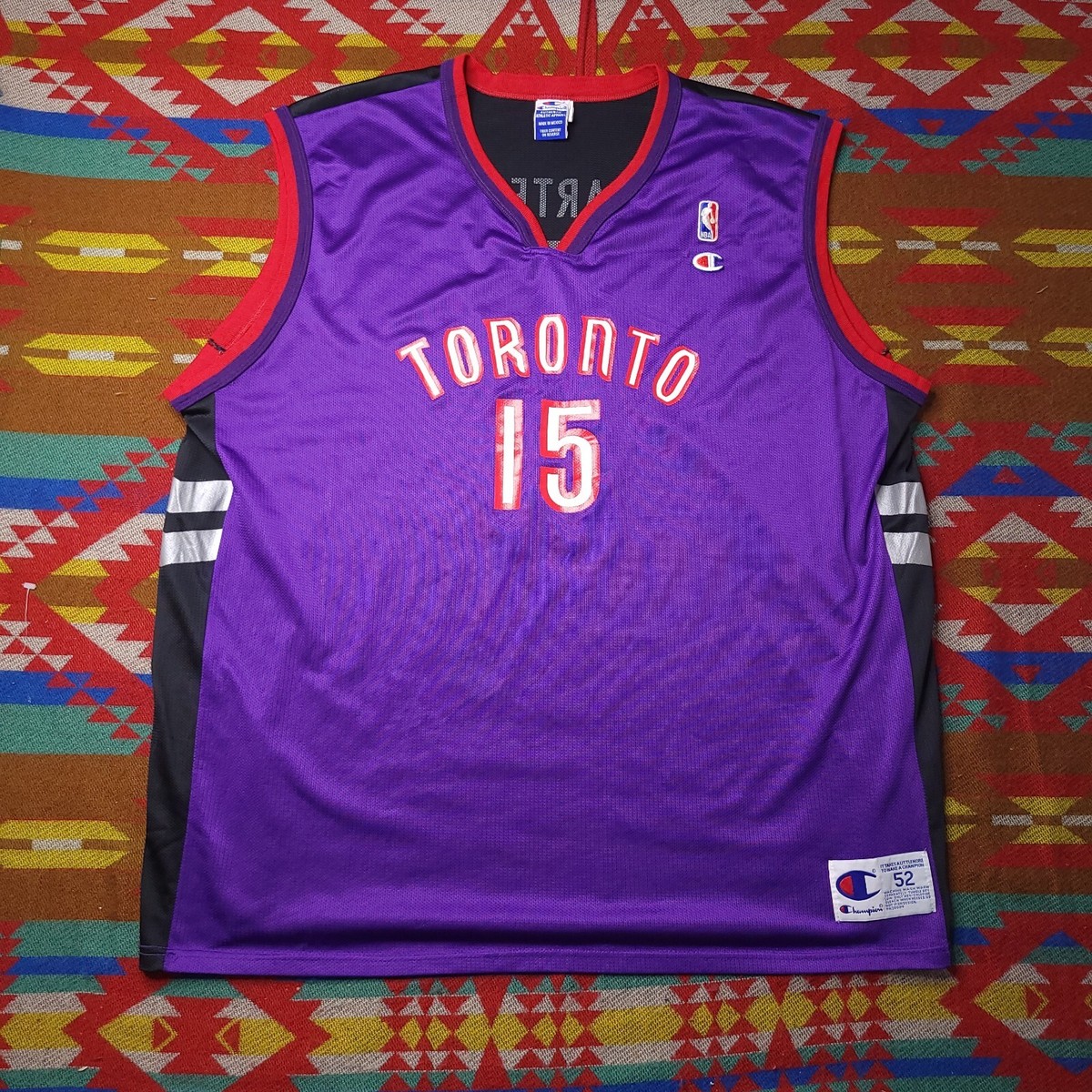 Vintage 90's Vince Carter #15 Toronto Raptors Jersey