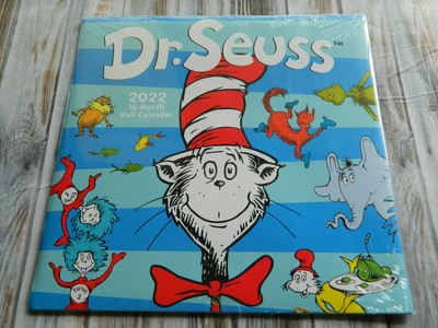 Dr Seuss 2022 Wall Calendar 16 Month Thing 1 & 2 Horton Cat In The Hat Lorax New | Ebay