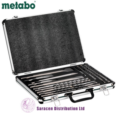METABO 17-TEILIGES SDS-PLUS BOHRERBIT & MEISSEL SET IN ALUMINIUMGEHÄUSE - 628414000