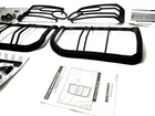 Land Rover LR3 05-09 Front and Rear Light Lamp Guard Set VUB501380 VUB501200 New
