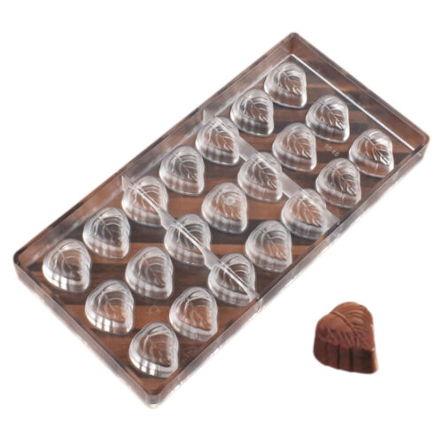 Clear Hard DIY Pastry Baking Tool Polycarbonate Chocolate Candy Mold Maple Leave - Afbeelding 1 van 5