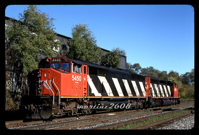 (W) ORIG TRAIN SLIDE-CANADIAN NATIONAL (CN) 5450+  POWER LASH-UP