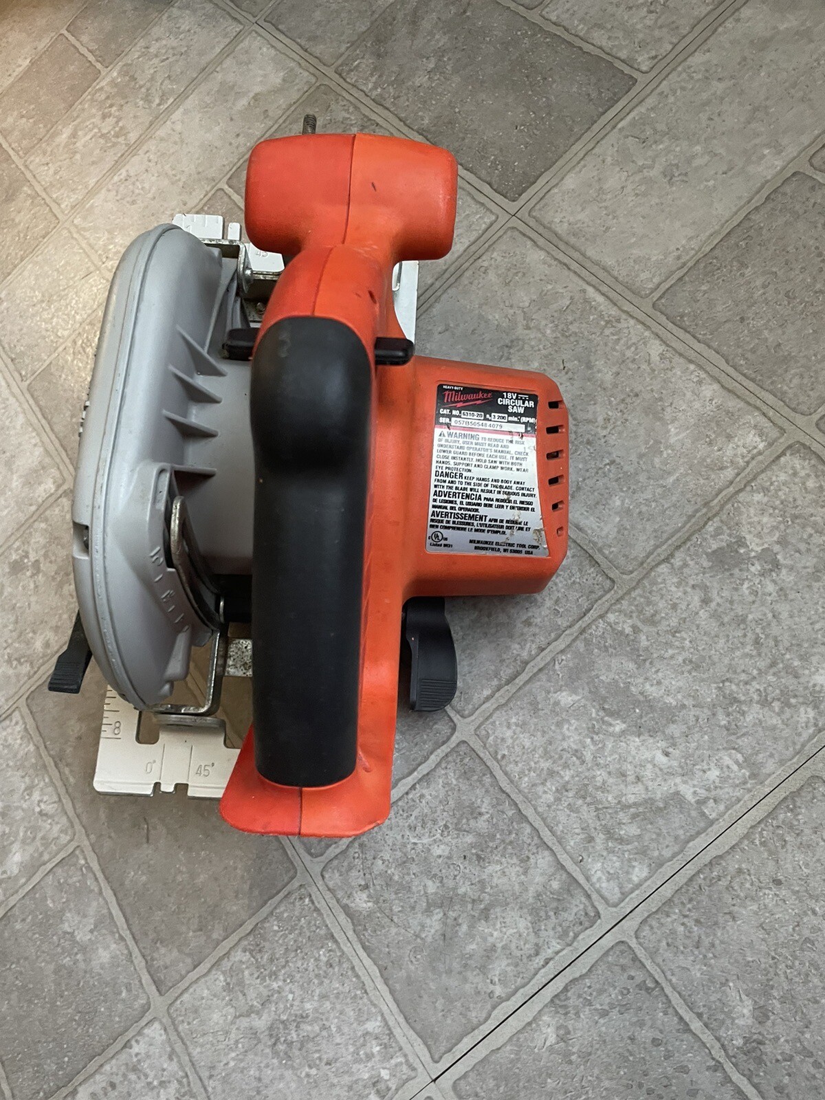 Milwaukee 18V Circular Saw 631020 eBay