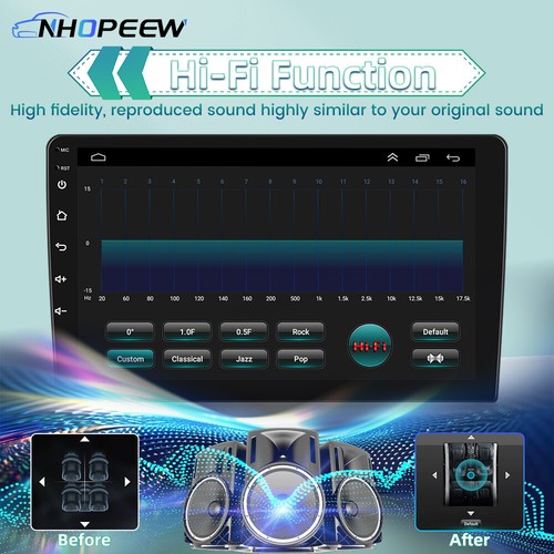 10.1" Android 13 CarPlay Car Stereo Radio GPS NAVI BT For Jeep Liberty 2008-2011 - Picture 13 of 16