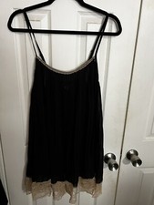Vintage Victoria  s Secret Angels Lingering Black Cream Lace Size M/
