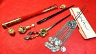 Vintage Japanese Swing Kanzashi 4 items set Kimono hairpin Hair Ornament #1206