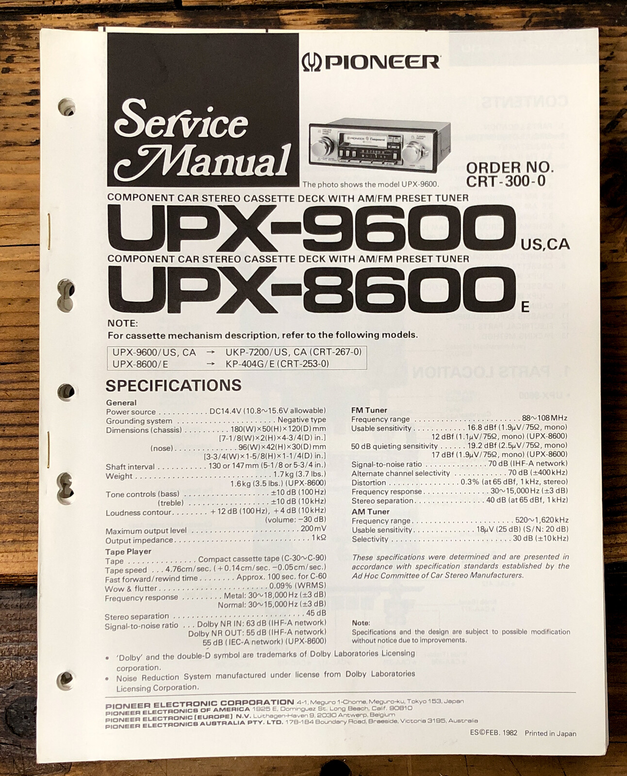 Service Manual *original* #1