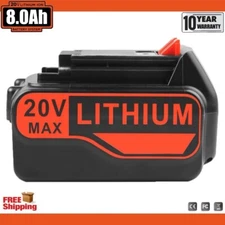 8.0Ah 20V Battery For Black & Decker 20V MAX Lithium LBX20 LBXR20 LB2X4020 8AH