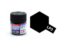 TAMIYA PAINT 82103 LP-3 FLAT BLACK MATT  Lacquer 10ml
