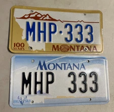 Montana Highway Patrol License plate collection MHP 333 state police trooper