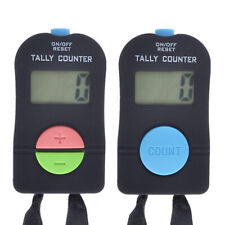 GOGO 2 PCS Digital Tally Counter Electronic Hand Held Clicker Sports Counter  Manual Clicker 