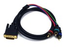 Monoprice (3869) 3.25ft Dvi-I - 3 Rca Component Video Projector Cable - Lot of 2