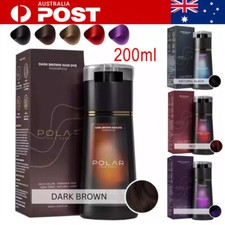 200ml Polar Hair Instant Dye Shampoo,Hair Color Shampoo for Hair Natural Color