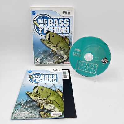 Big Catch Bass Fishing (Nintendo Wii, 2007) - komplett, getestet & funktionsfähig