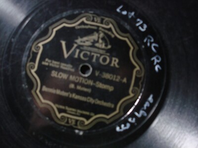 BENNIE MOTEN SLOW MOTION 78 RECORD HOT WATER BLUES
