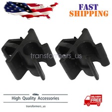 2 Pcs Car Hood Support Prop Rod Holder Clip 65722-ja000 Fit Nissan Plastic Black