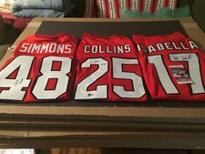 Isaiah Simmons-Z Collins-A Isabella Signed XL Custom Jerseys -BAS/JSA Witnessed