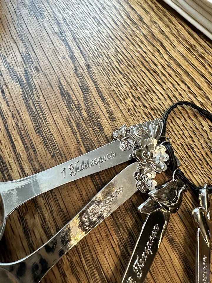 Пионер женщина ковбой деревенский металлический фигурный бабочка цветок 4Measuring ложки - Изображение 2 из 4