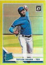 2019 Panini Donruss Optic Taylor Hearn #54 Lime Green Prizm SP RC