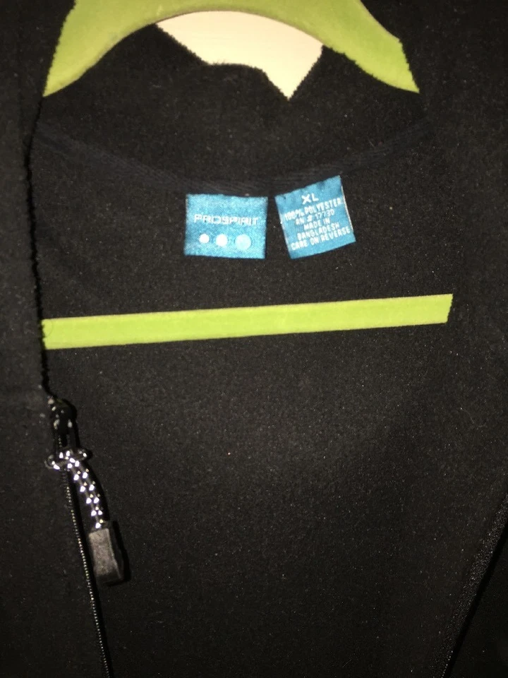 PROSPIRIT зима осени флис молнии бега упражнения пальто с капюшоном куртки женщин Sz XL - Изображение 4 из 4