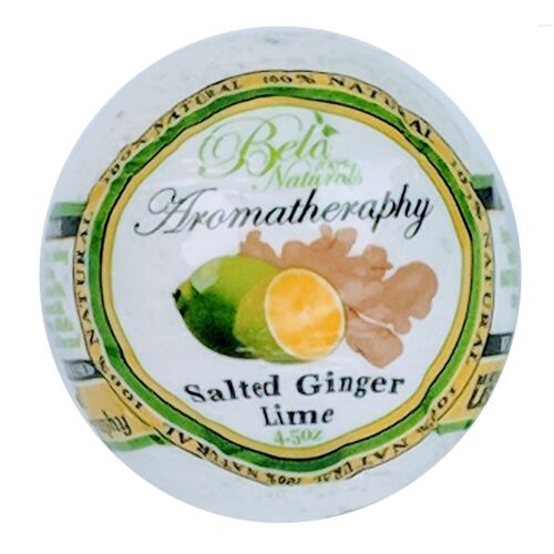 Bela 100% Naturals Aromatheraphy Bath Bomb - Salted Ginger Lime - Afbeelding 1 van 1
