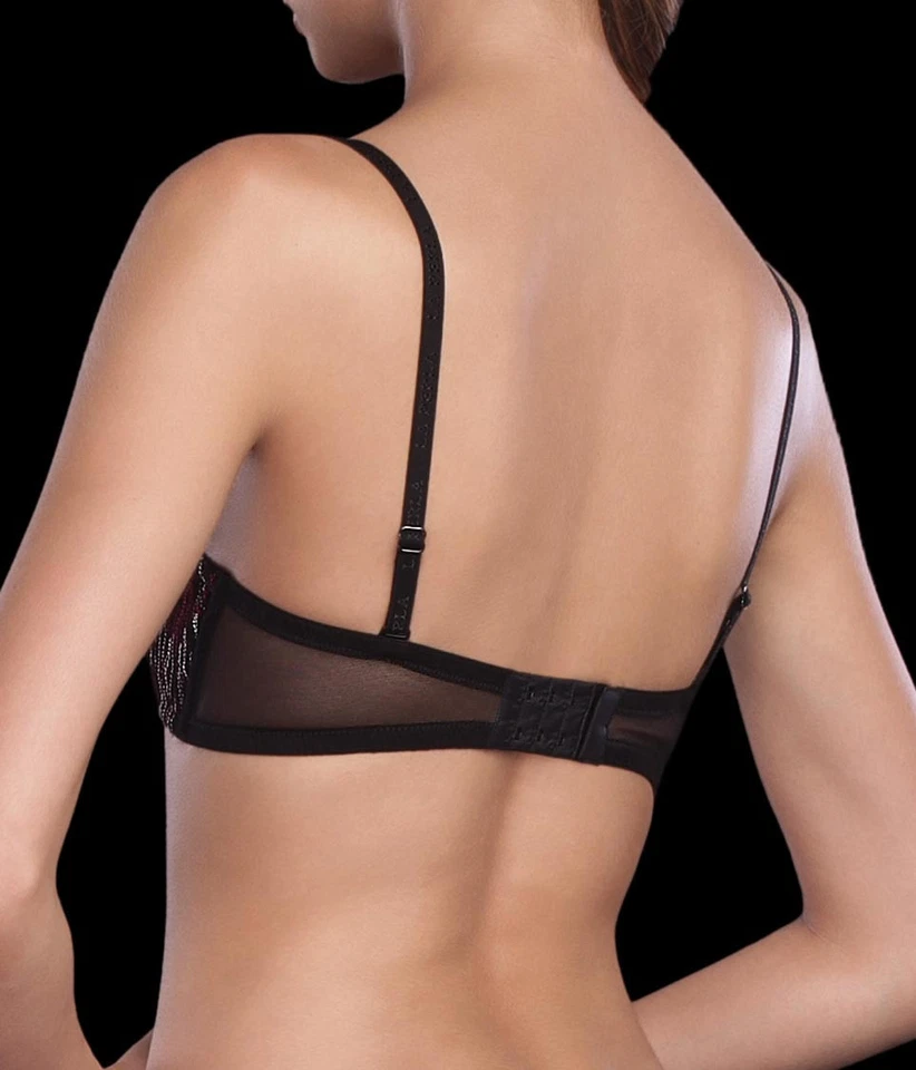 Nuevo con etiquetas Sujetador La Perla Sin Tirantes Demi Cup Cheeky Tanga Lote 36B S Bambú Vendaje $425 Foto 4 de 4