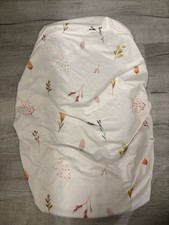 Infant Bassinet Crib Sheet Cover Soft Boho Girl Floral White 24 X 13 Bedding
