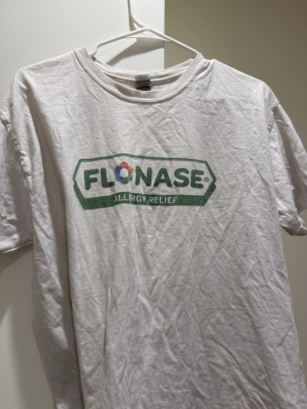 Men’s Flonase Allergy Medicine Logo Short Sleeve T-Shirt, Size L