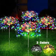 Solar Firework Lights Outdoor Waterproof 8 Modes 200LED Garden Fairy Lamp