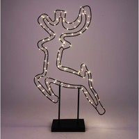 Weihnachten Rentier Leuchtfigur Weihnachtsdeko Dekofigur Beleuchtung Timer 81Cm