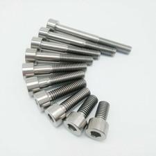 4pcs M8x15/20/25/30/35/40/45/50/60/70mm Titanium Bolts Ti Screw Motorcycle