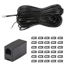 Seefeful 100 Feet Long Telephone Extension Cord Phone Cable Line Wire, with S...