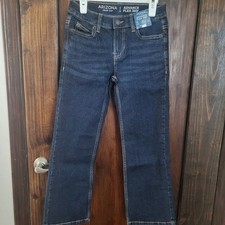 New Boy Jeans Sz 8 Reg Boot Cut Adjustable Waist Stretch By Arizona Jean Co