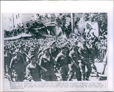 1962 Independence Day Parade Oran Algeria Former Guerrilla Parade 8X10 Photo