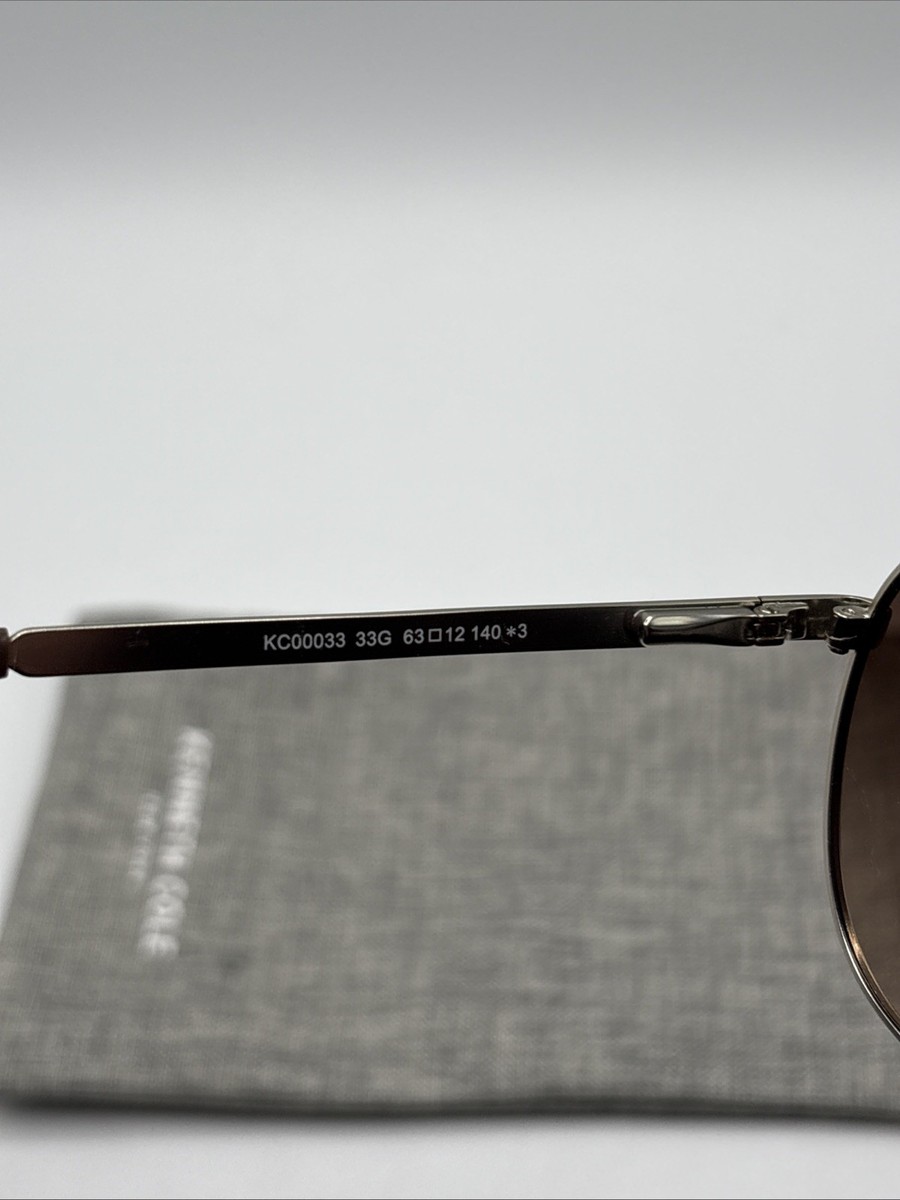 Kenneth Cole New York KC00033 33G aviator unisex sunglasses Kenneth Cole New York Brown Mirror Pilot Men main image 2